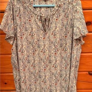 Rose & Olive Multicolor Floral Blouse